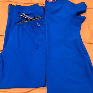 HeartSoul Women's Blue Scrub Set